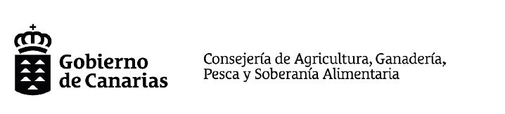 Logo Consejería de Agricultura, Ganadería, Pesca y Soberanía Alimentaria del Gobierno de Canarias
