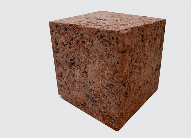 Toba de piroclastos basálticos. Roca efusiva. Tejeda, Gran Canaria.