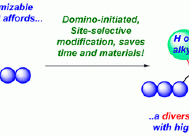Domino Process Achieves Site-Selective Peptide Modification