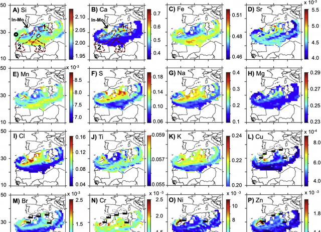 Rapid changes of dust geochemistry in the Saharan Air