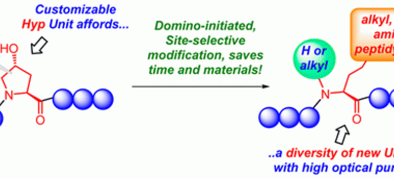 Domino Process Achieves Site-Selective Peptide Modification